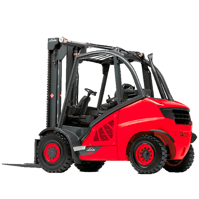 8000 lb Forklift 160in solid pneumatic propane