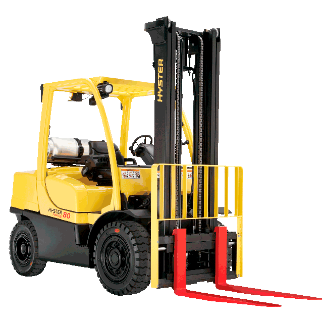 6900 lb Forklift 212in solid pneumatic propane