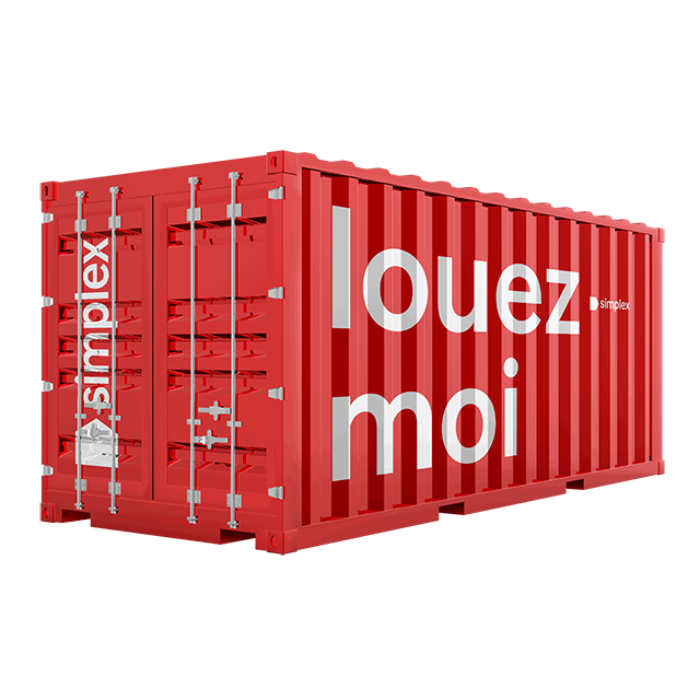 Conteneur d'entreposage 8pi x 8pi x 20pi