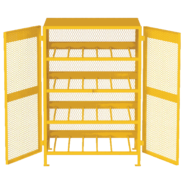Cage de sécurité 16 bouteilles propane 33 lb - Horizontal